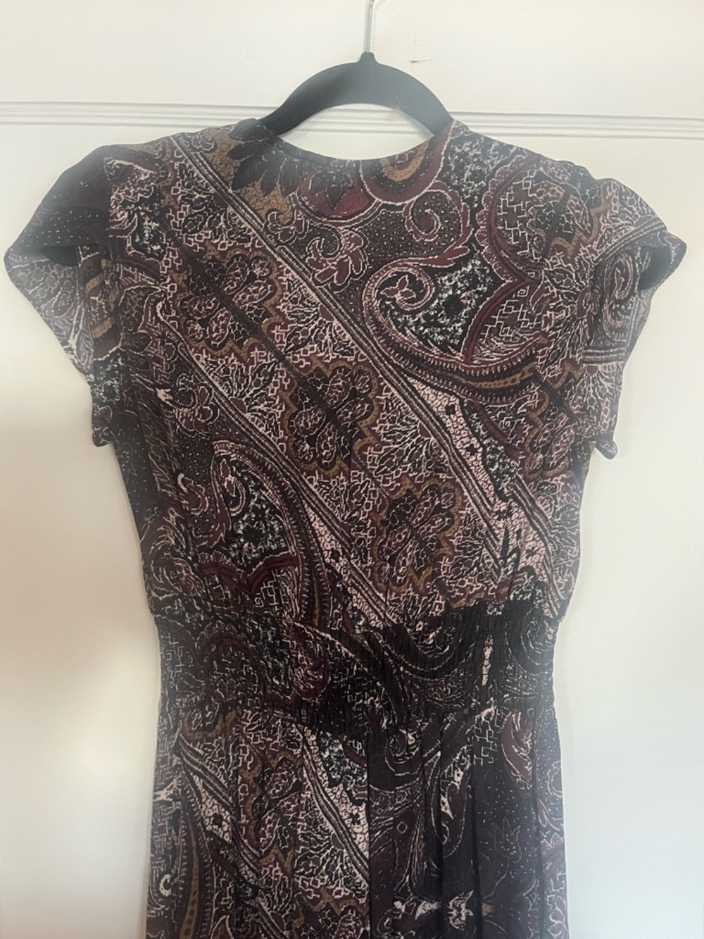 All Saints Leila Paisley Midi Dress Size S - Picture 10 of 11